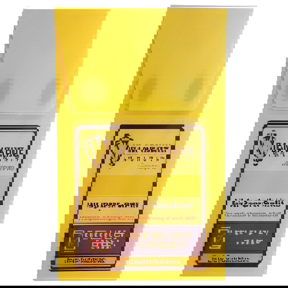 Information Centers, Stations & Binders; Product Type: Inspection Checklist ; Topic: Electric Counterbalance ; Language: English